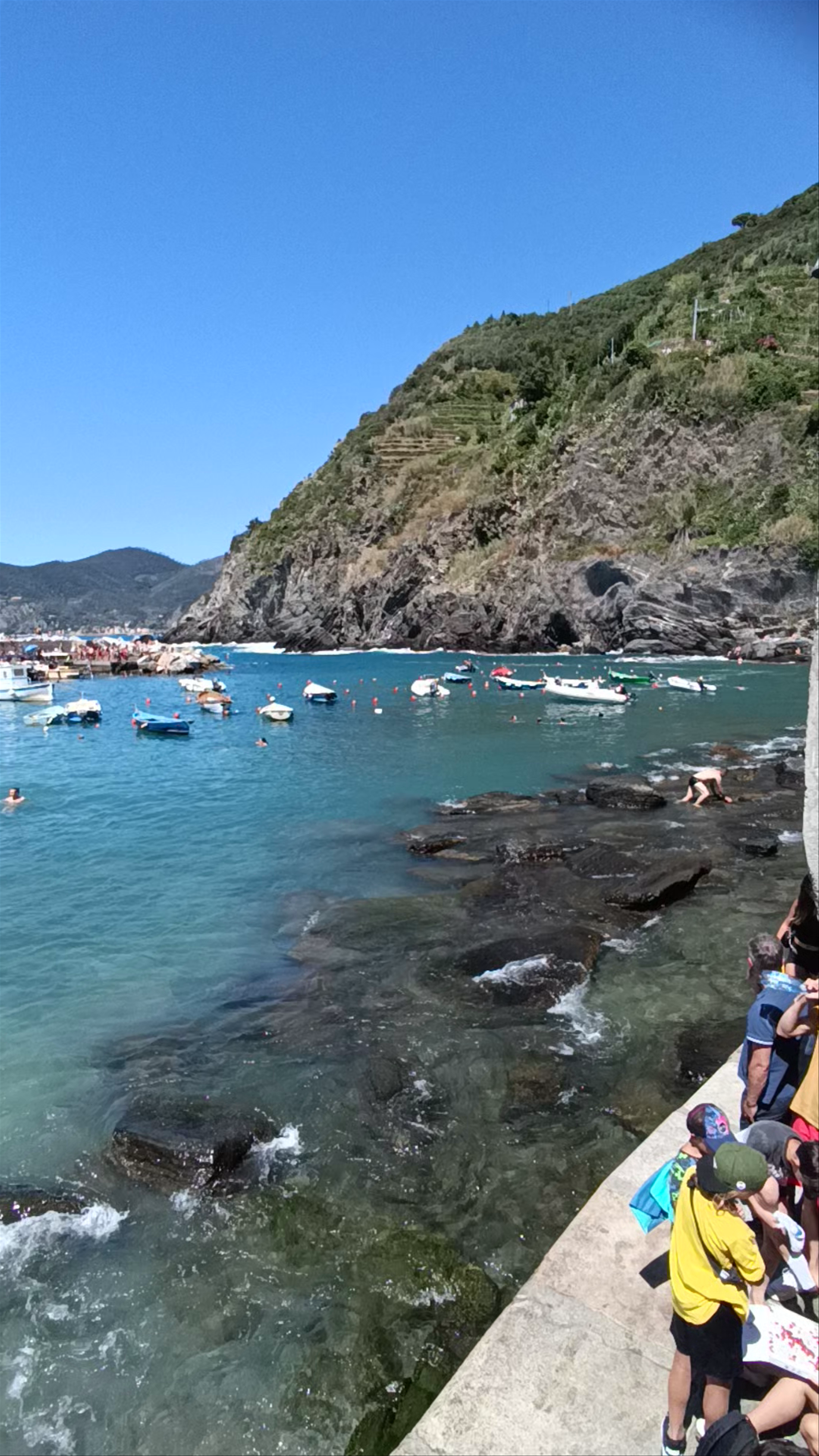 Vernazza Beach: Sunlit Coastal Bliss in Cinque Terre, Italy