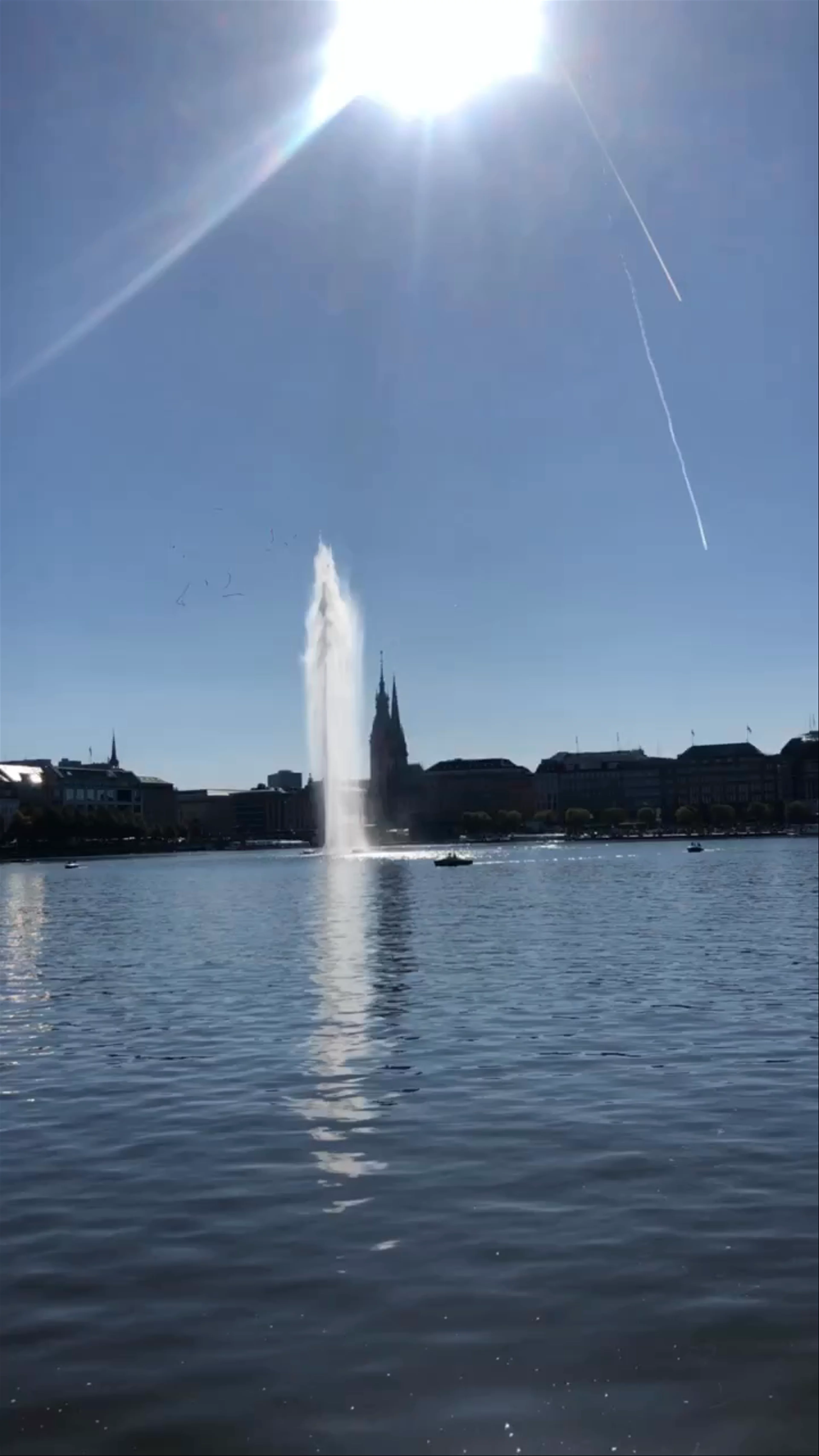 Alster Fountains, Jungfernstieg