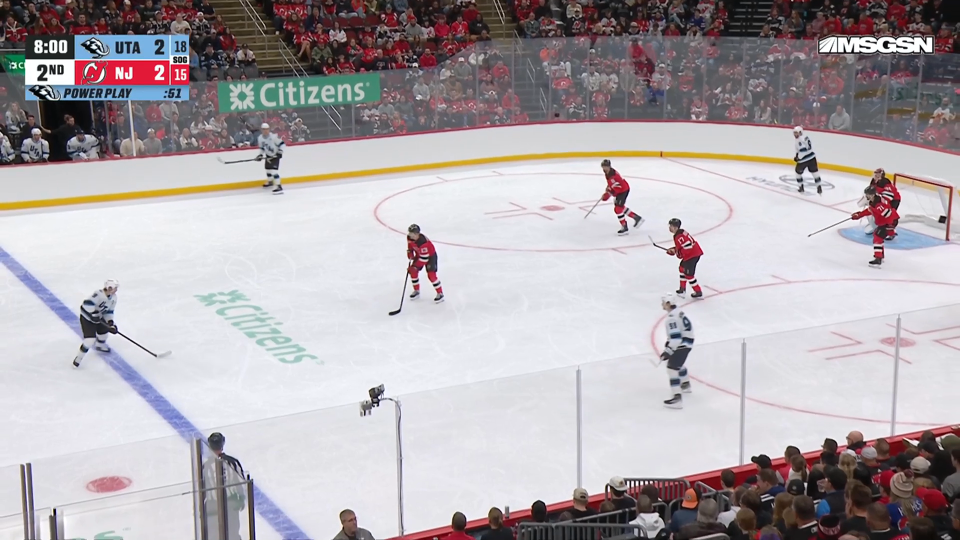 Schmaltz and Sergachev Post Three Points Each as Mammoth Top Devils · Oct. 6, 2026