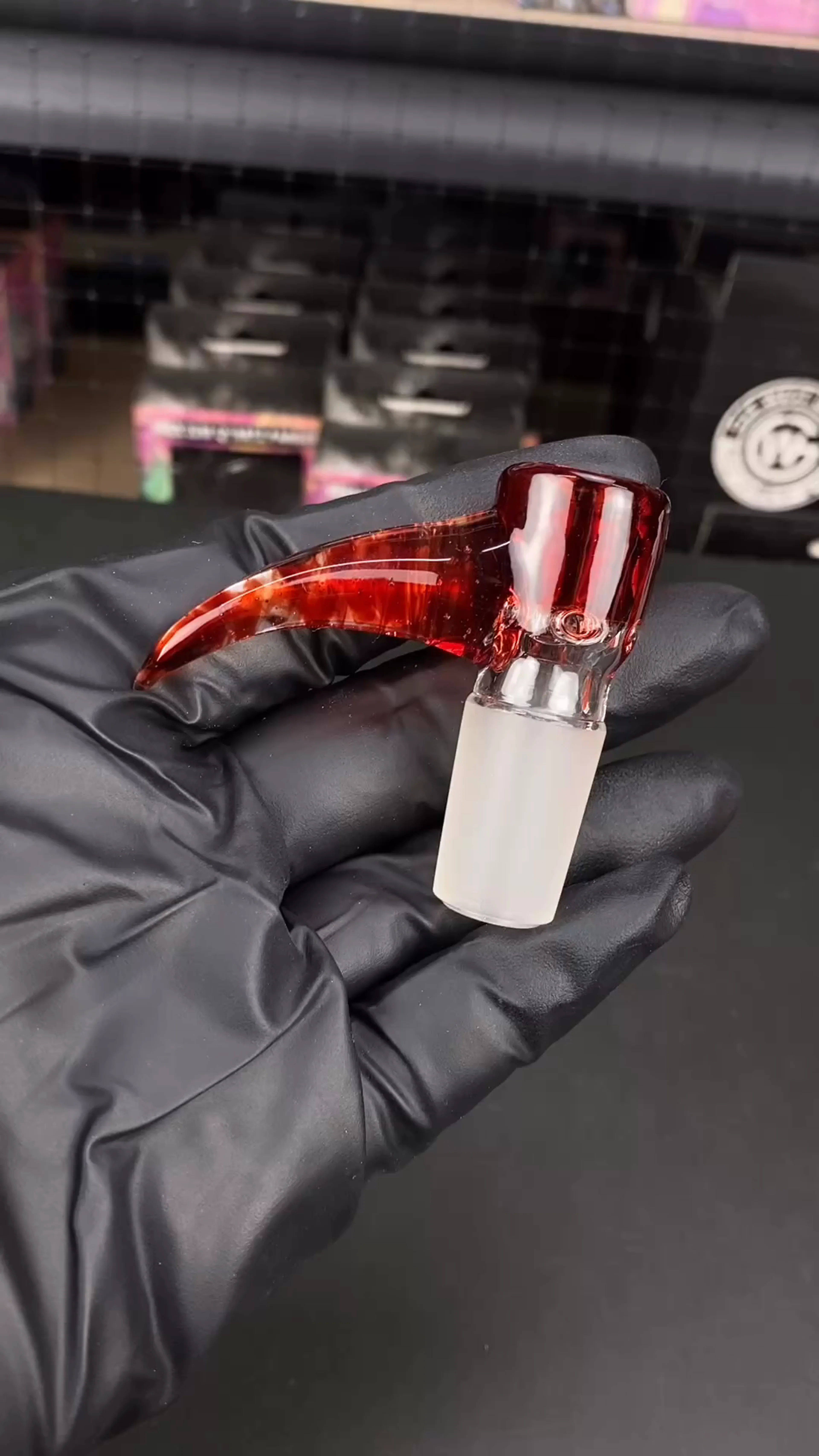 Preview pic of 18mm 4-Hole Glass Bowl Slide by Magizle