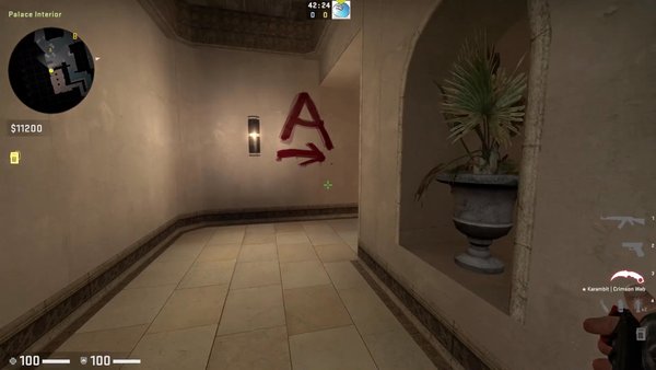 Entry fragging on Mirage A-site