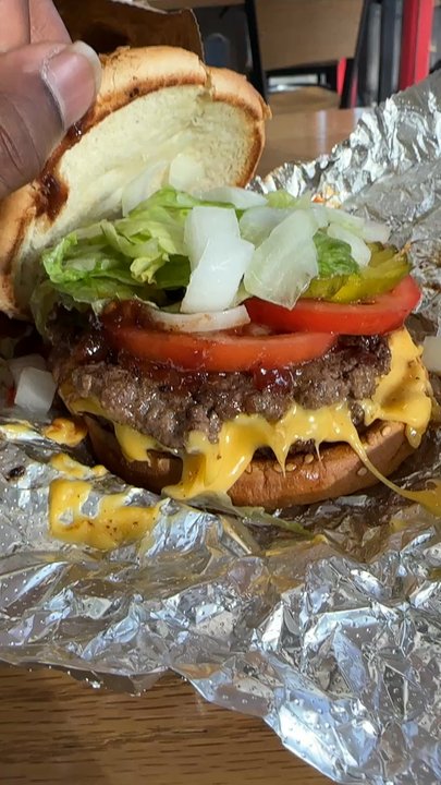Five Guys - Double burger - Burgers Near Me - Rancho Cucamonga, California