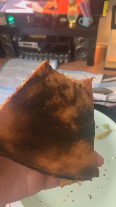 Pietro's - This is just how burned the pizza was we had to throw the box away my dogs wouldn't even eat it... Don't Eat here!! - Pizza Near Me - Pasadena, California