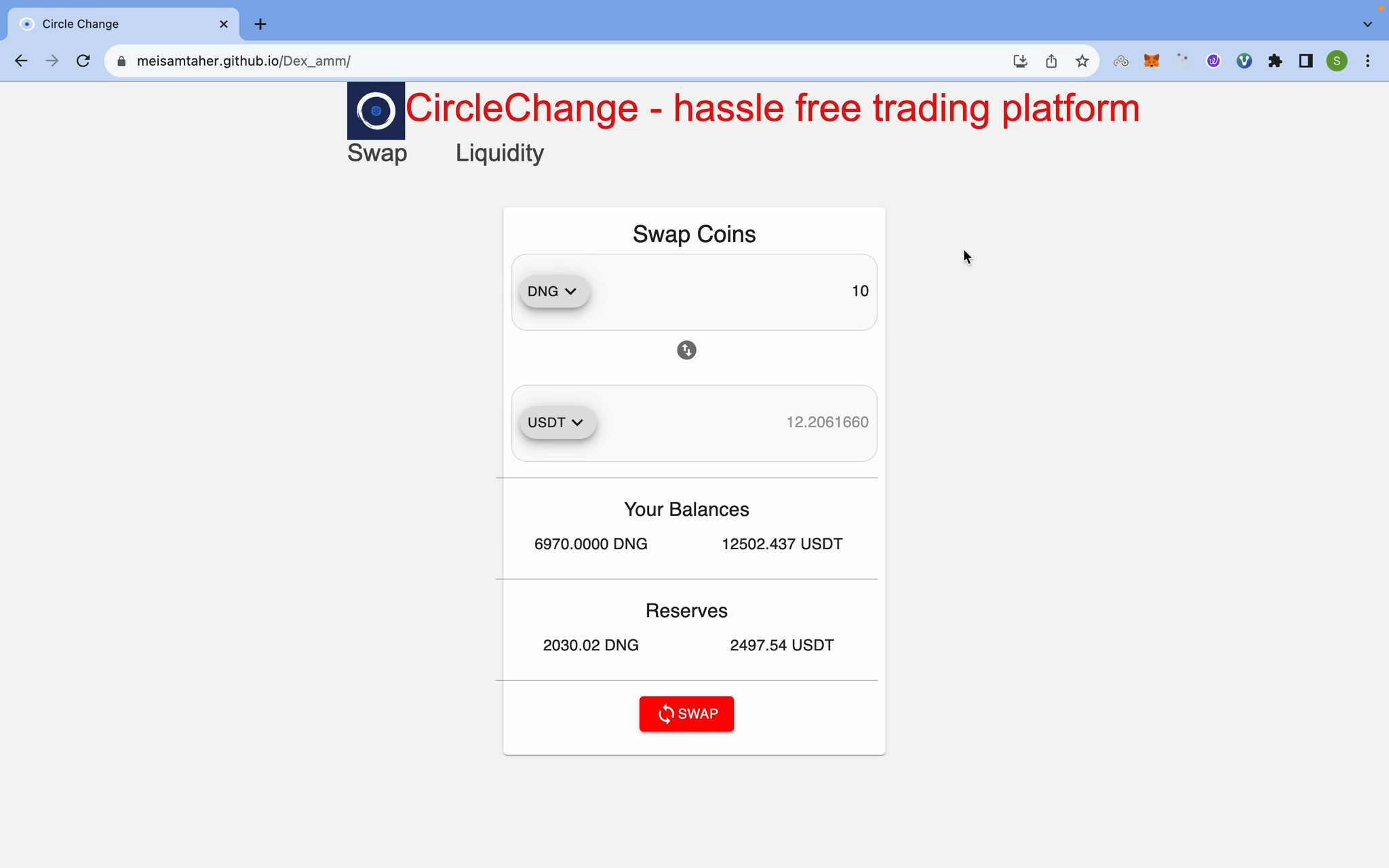 CircleChange video demo