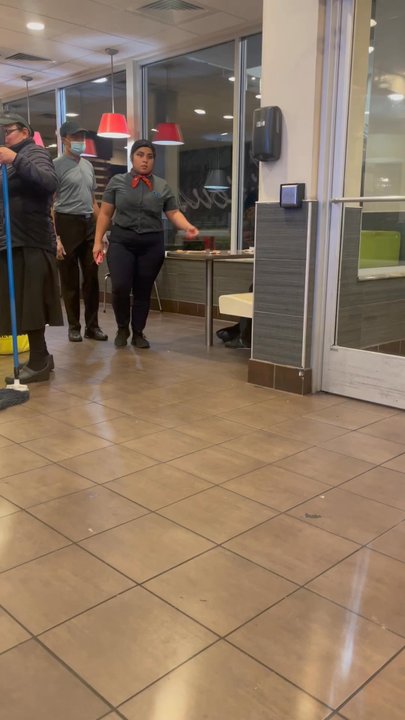 McDonald's - She pulled a taser on a homless women that was eating her fries. Im pretty sure you employed or anyone but police can have weapons in there. - Fast Food Near Me - Silver Spring, Maryland