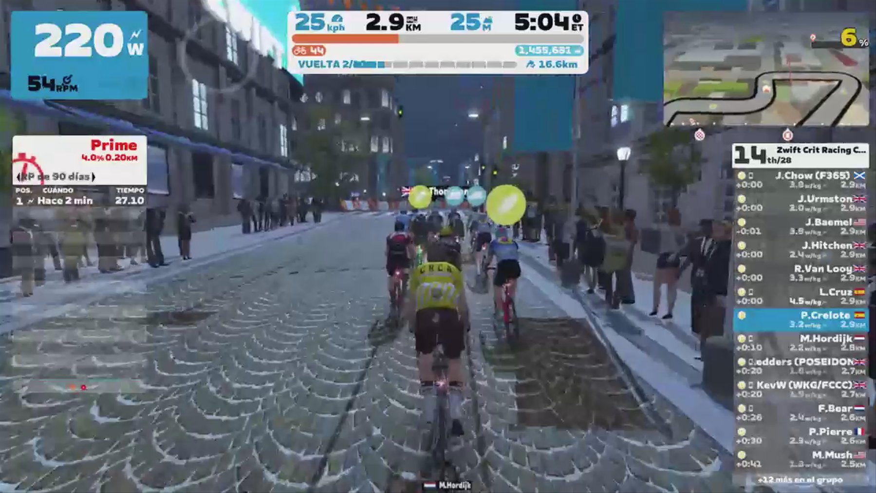 Zwift - Race: Zwift Crit Racing Club - Downtown Dolphin (D) on Downtown Dolphin in Crit City