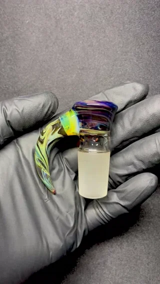 Preview pic of Yellow Opal/Amber Purplicious/NS Yellow chaos 18mm slide