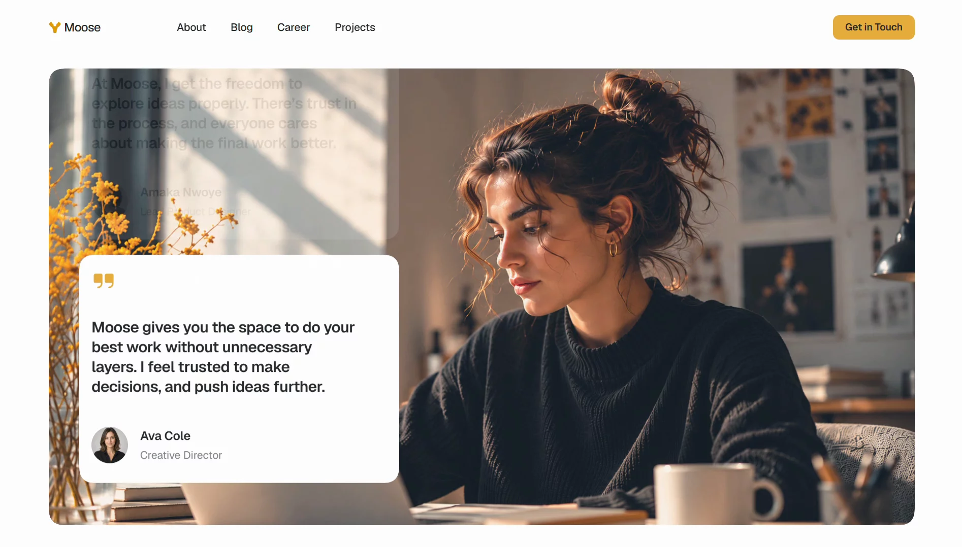 Smooth interaction to enhance the section's UX