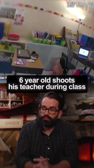 6 year old shoots his teacher during class