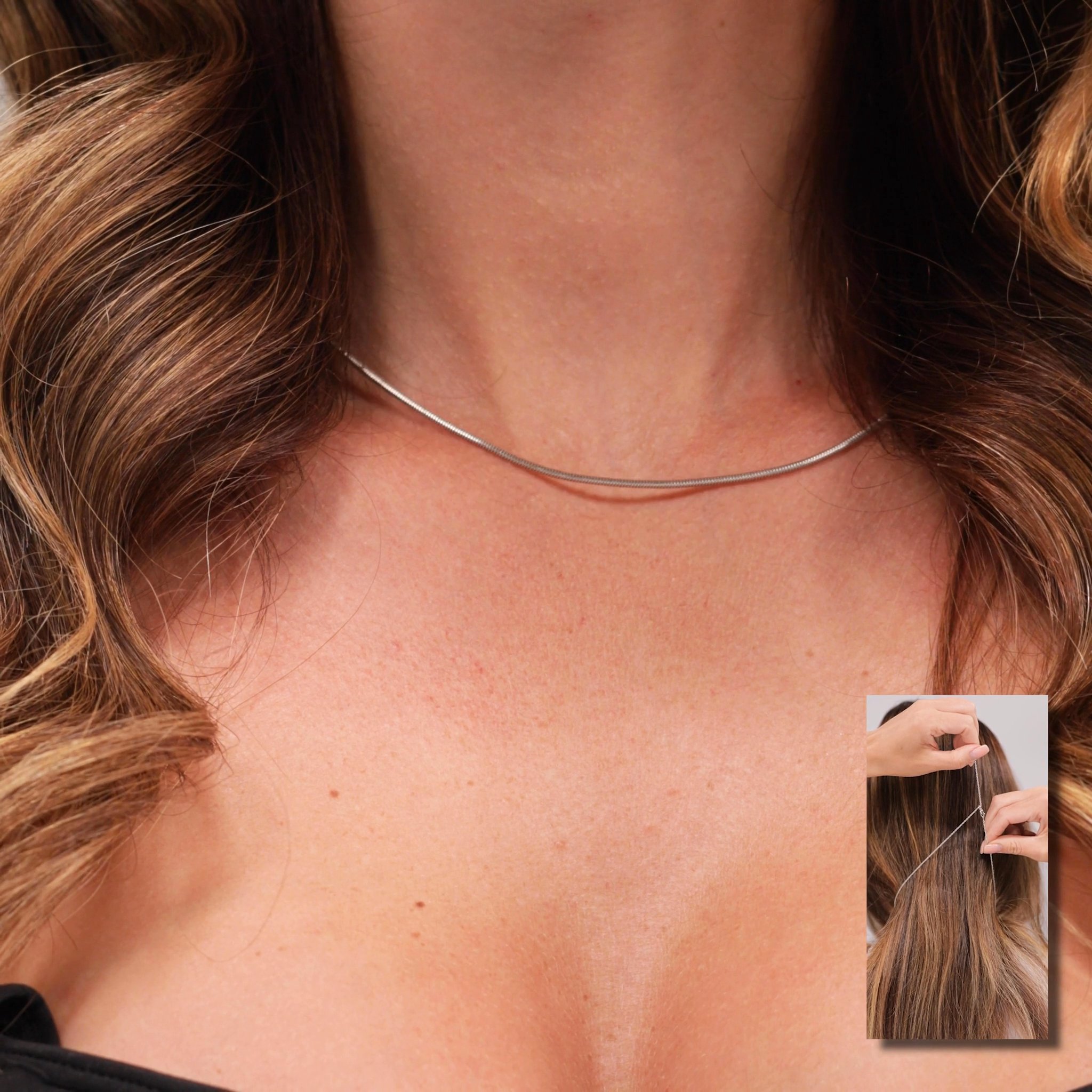 【正規品・40cm】Moments Snake Chain Necklace Pandora Moments Snake Chain Necklace | Rose gold plated