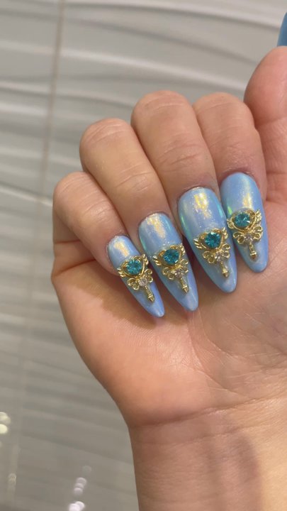 Vanity Nails - Chrome and charms - Nail Salons Near Me - Wellington, Florida
