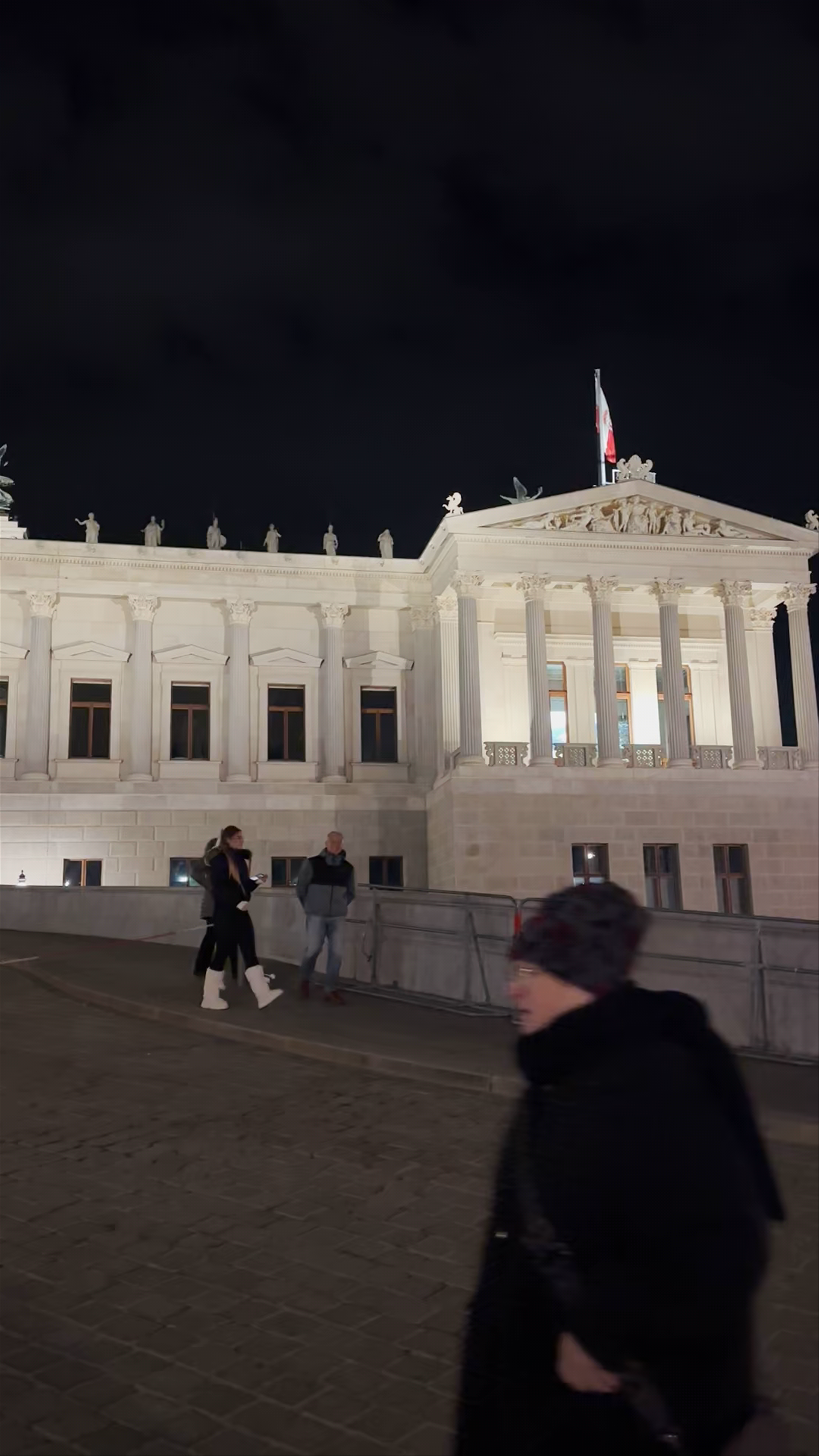 Vienna Parliament Night Walk: Majestic Architecture Under the Stars