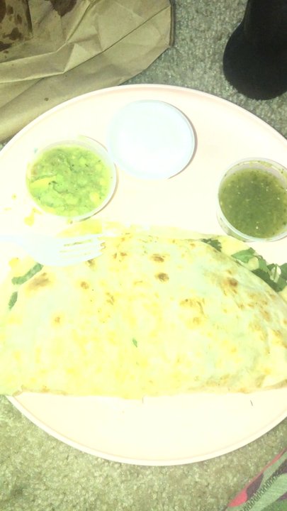 Mr. Taco - Chile Verde Super Quesadilla w/ Chips and Green Salsa + Mexican Coke #Yum - Mexican Near Me - Fremont, California