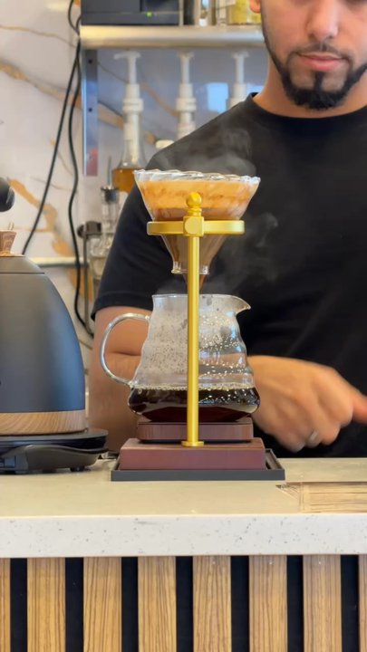 Cafe Bazaar - Vid of Pour Over - Cafes Near Me - Brooklyn, New York