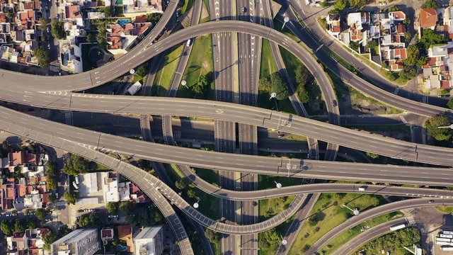 Timelapse of circular highways
