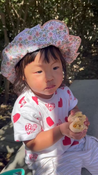 And Breakfast Burritos - 2-year-old with her Bacon Surprise - Breakfast & Brunch Near Me - Oceanside, California