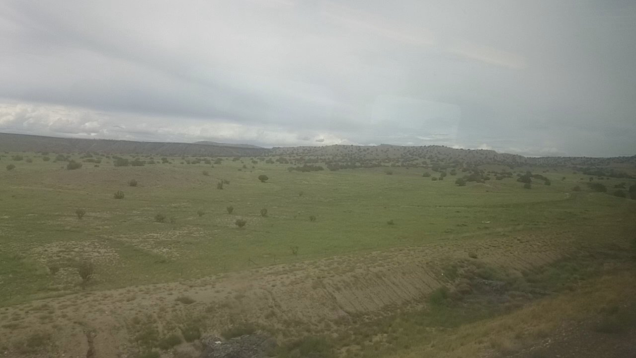New Mexico Rail Runner Express - Heading into Santa Fe - Metro Stations Near Me - Albuquerque, New Mexico