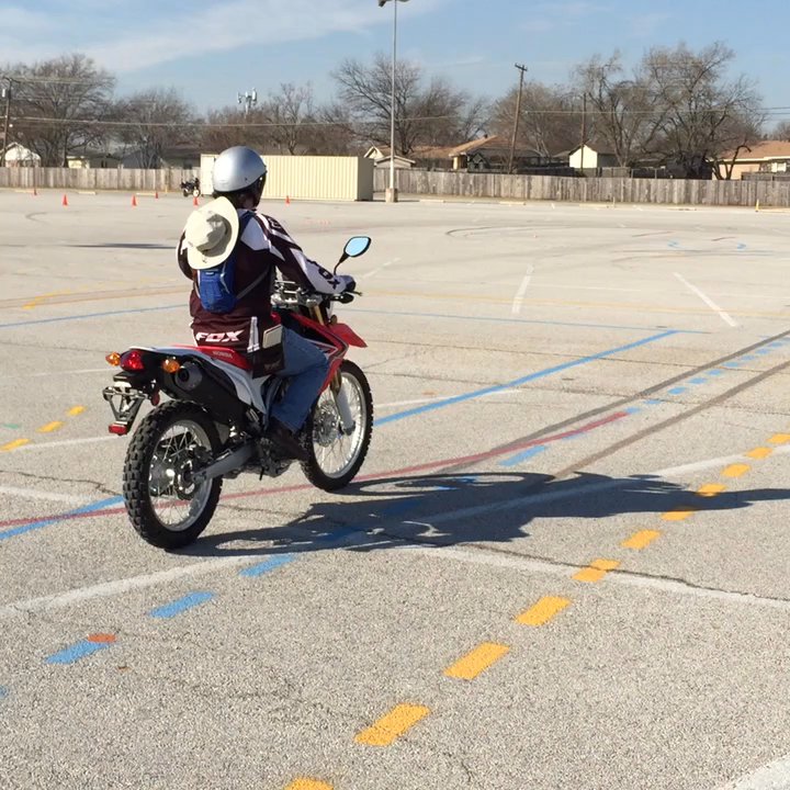 GO Motorcycle Training School - Instructor Don showing us what we'll be doing - Driving Schools Near Me - Irving, Texas