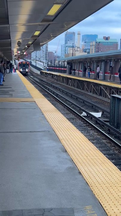 MBTA - Charles/MGH Station - First Day for NEW REDLINE CARS! - Metro Stations Near Me - Boston, Massachusetts