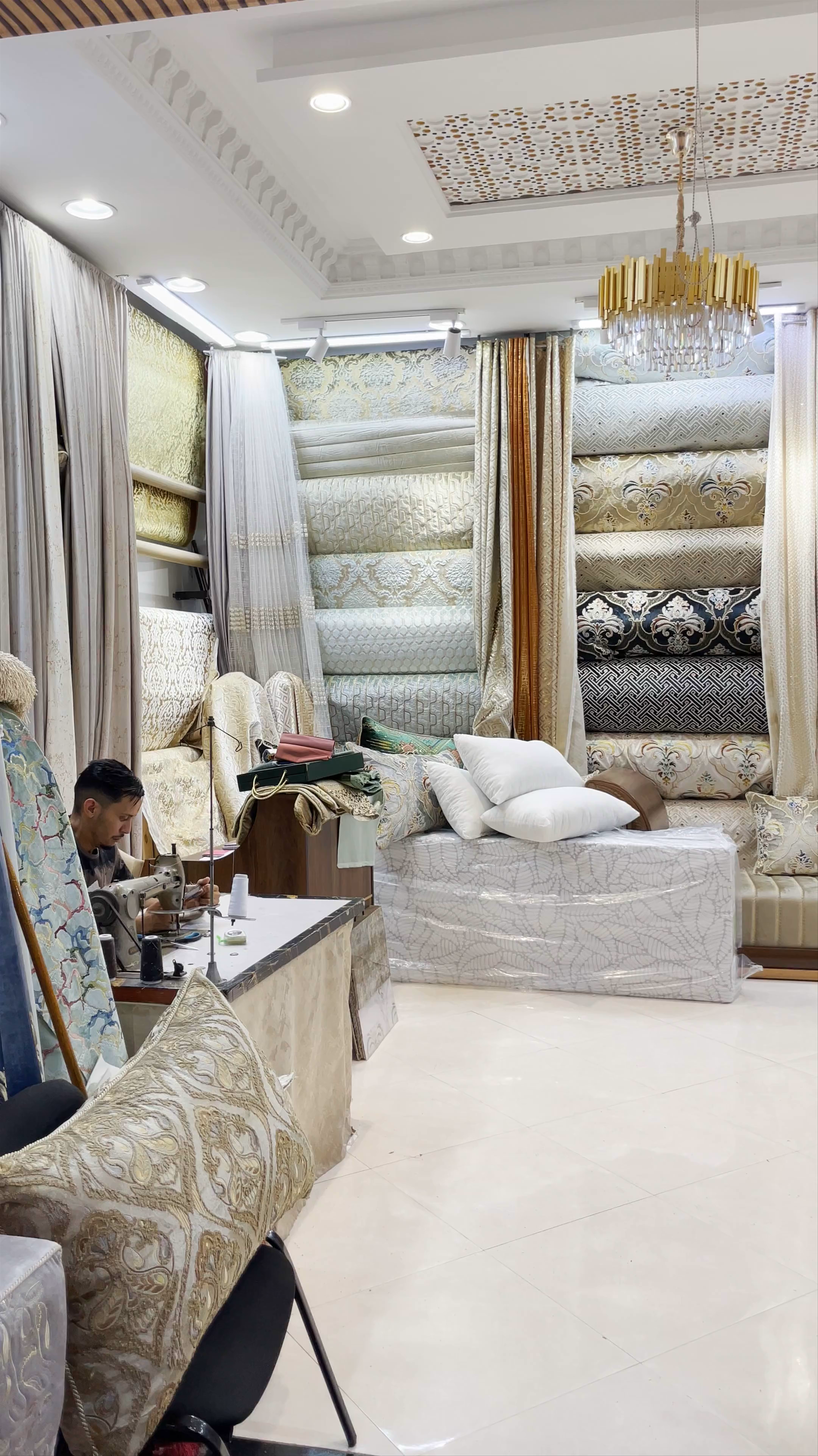 Textile Treasures at Souk El Had in Agadir, Morocco