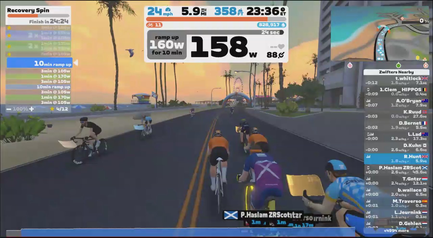 Zwift - Recovery Spin on The Muckle Yin in Watopia