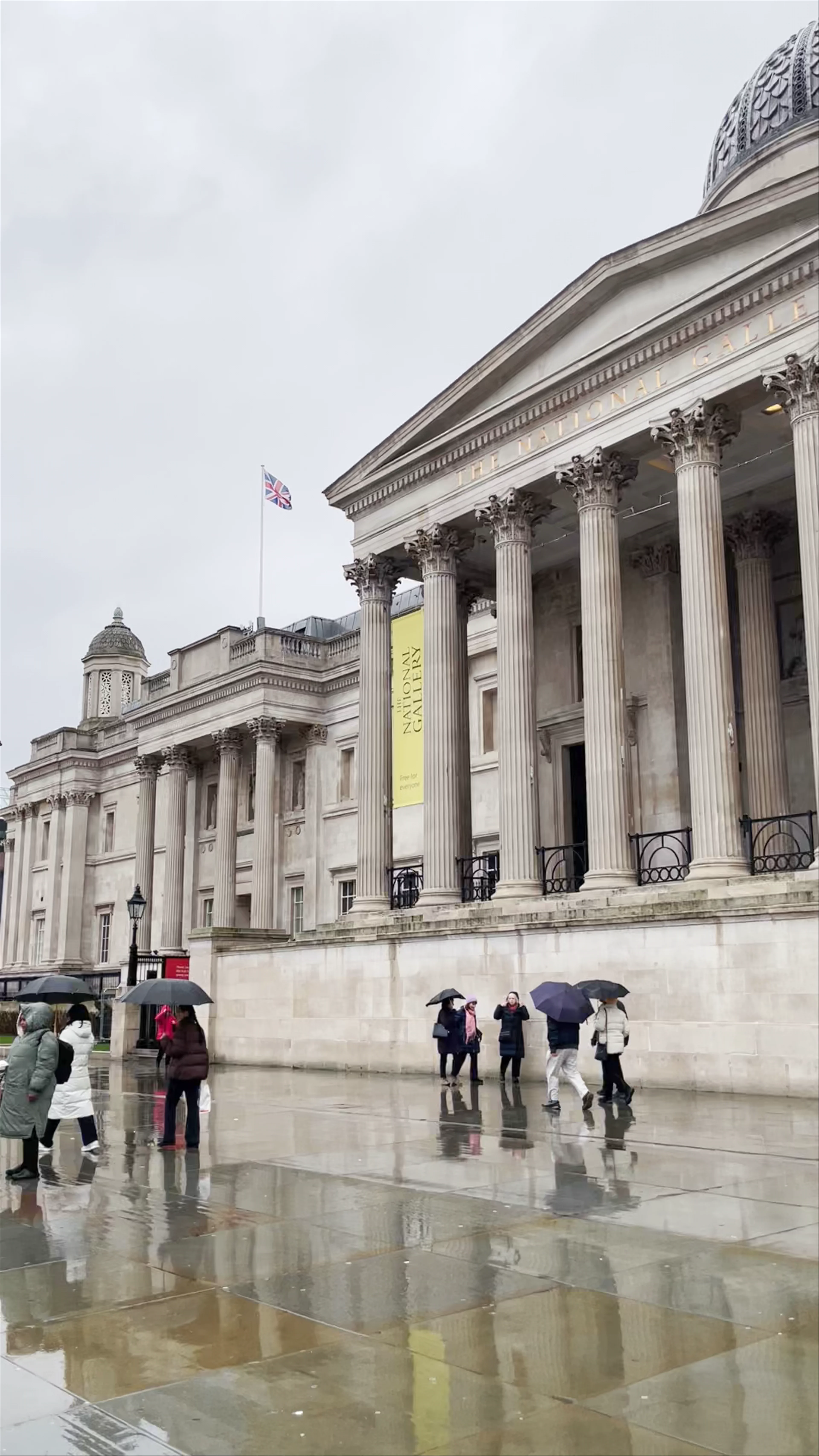 National Gallery, Trafalgar Square, London, UK