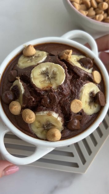 Chocolate & Peanut Butter Baked Oatmeal | alicelovesbreakfast