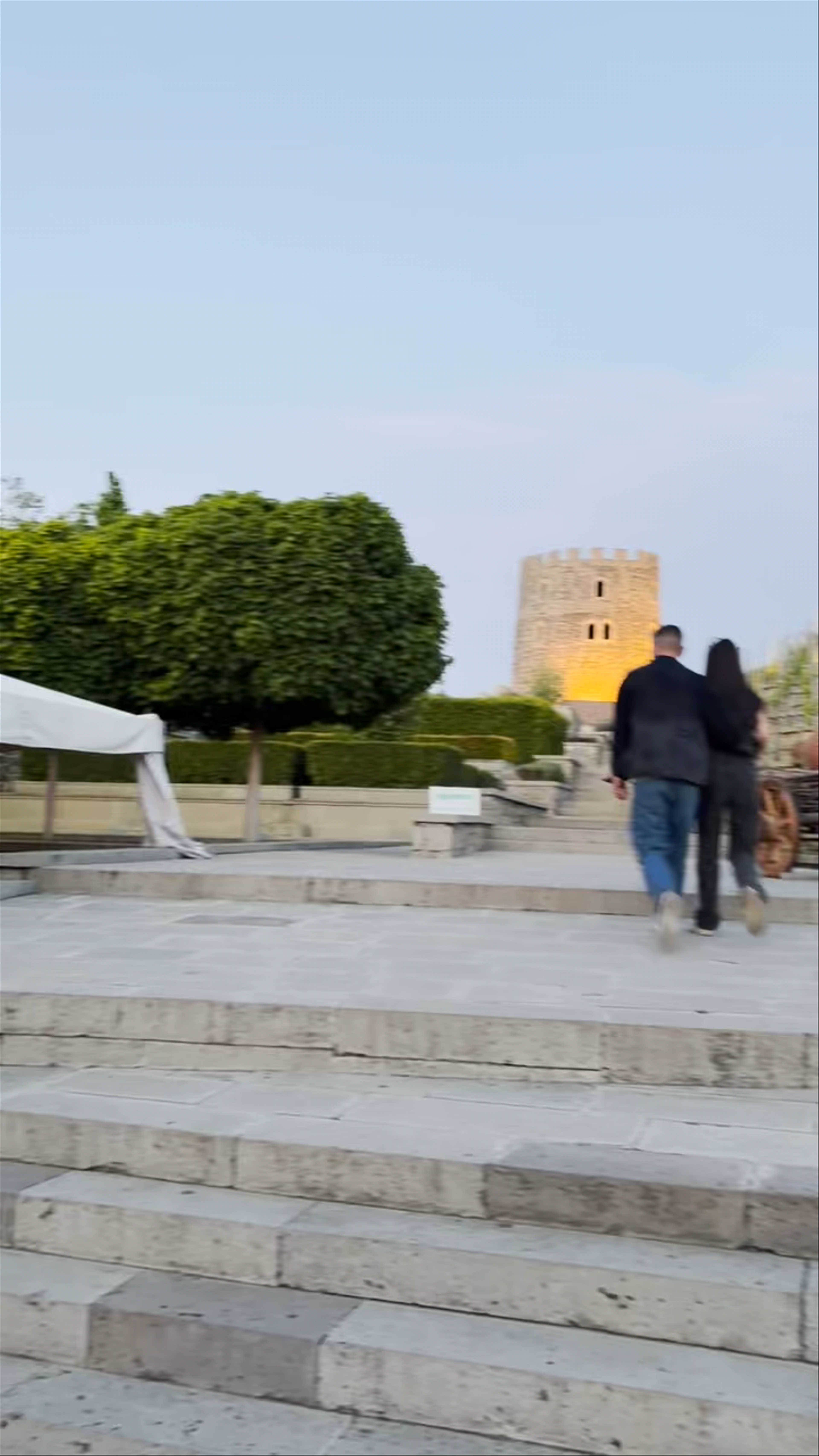 Golden Time: Romantic Evening at Akhaltsikhe Fortress, Georgia