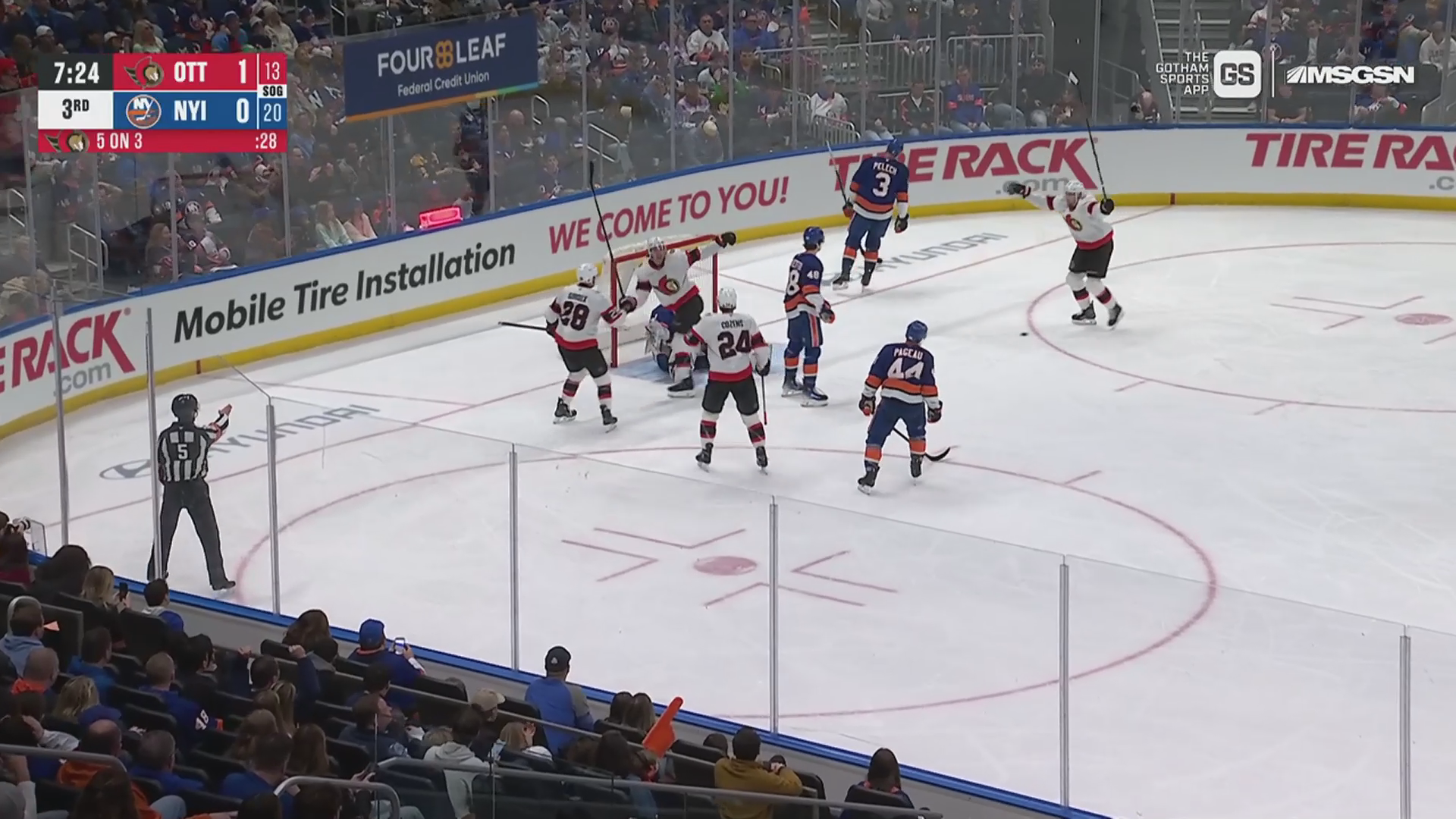 Greig Scores Shorthanded, Assists on Empty-Netter in Senators' Clinch Win · Apr. 11, 2026