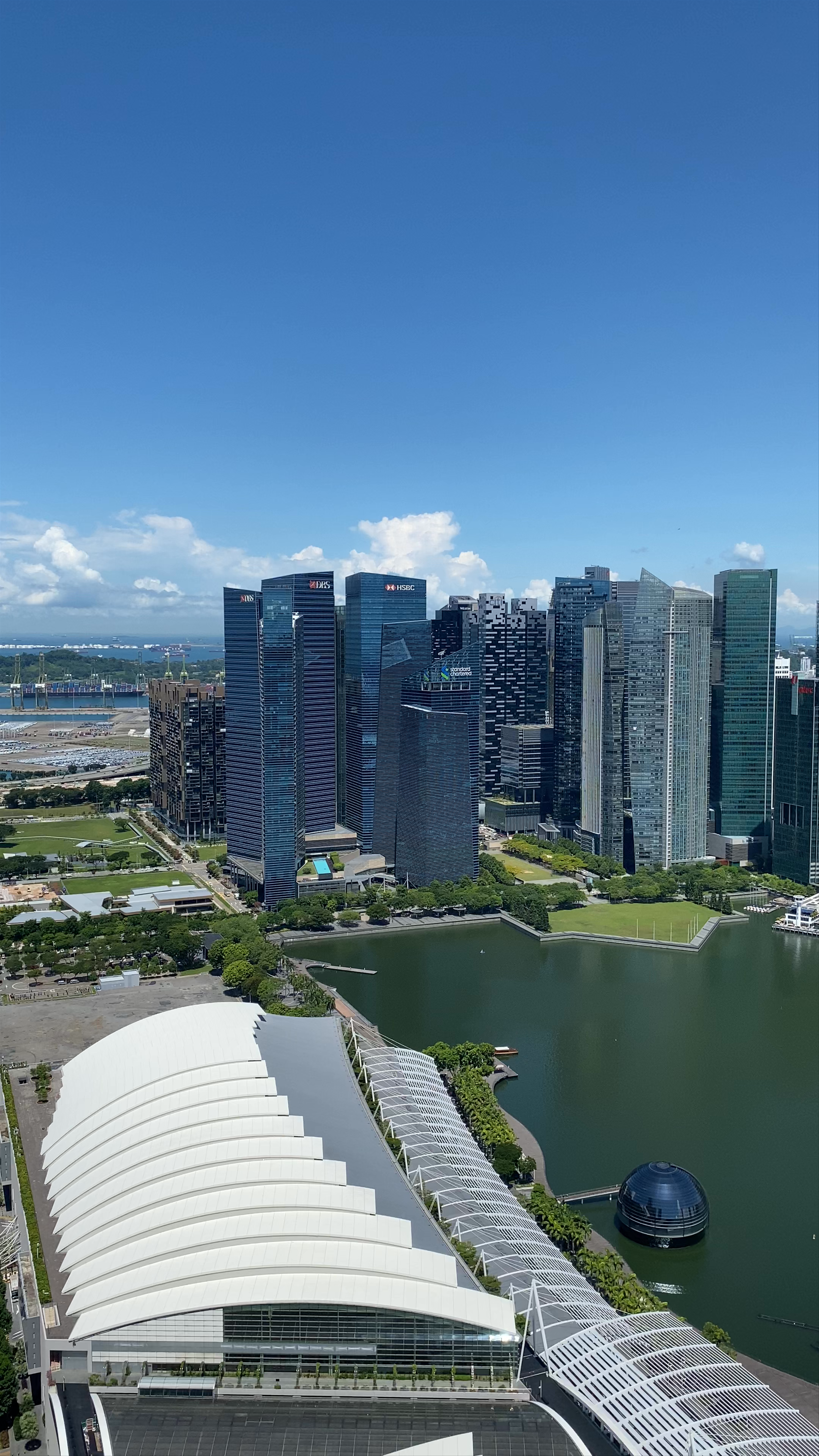 SkyPark Observation Deck Views from Bayfront Avenue, Singapore