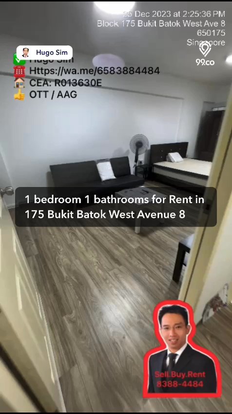 2 Room HDB for Rent in  175 Bukit Batok West Avenue 8 - Image 11