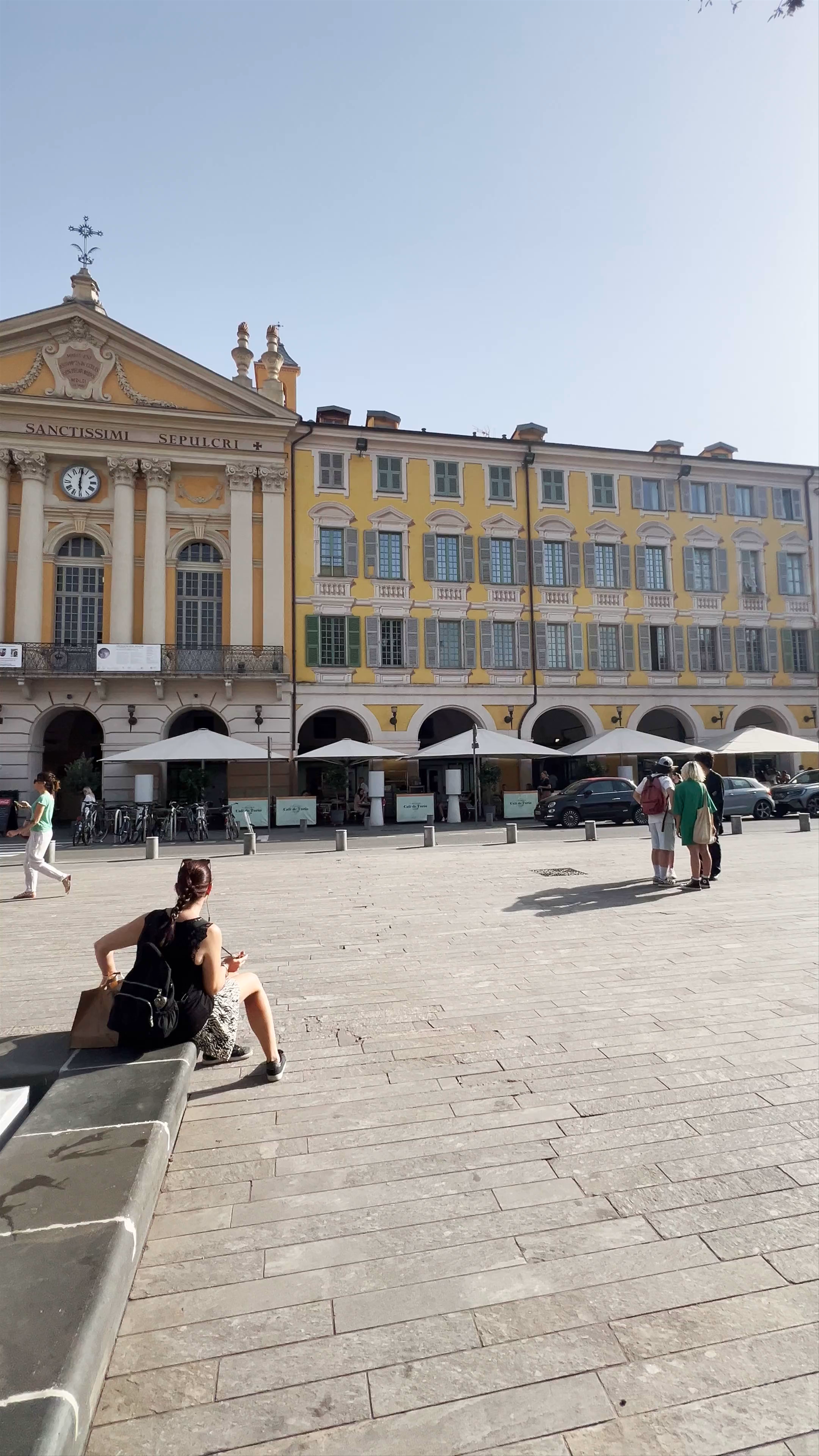 Sun-Kissed Moments at Place Garibaldi in Nice, France