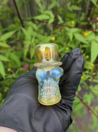 Preview pic of Ginny Snodgrass fumed skull tophat hammer