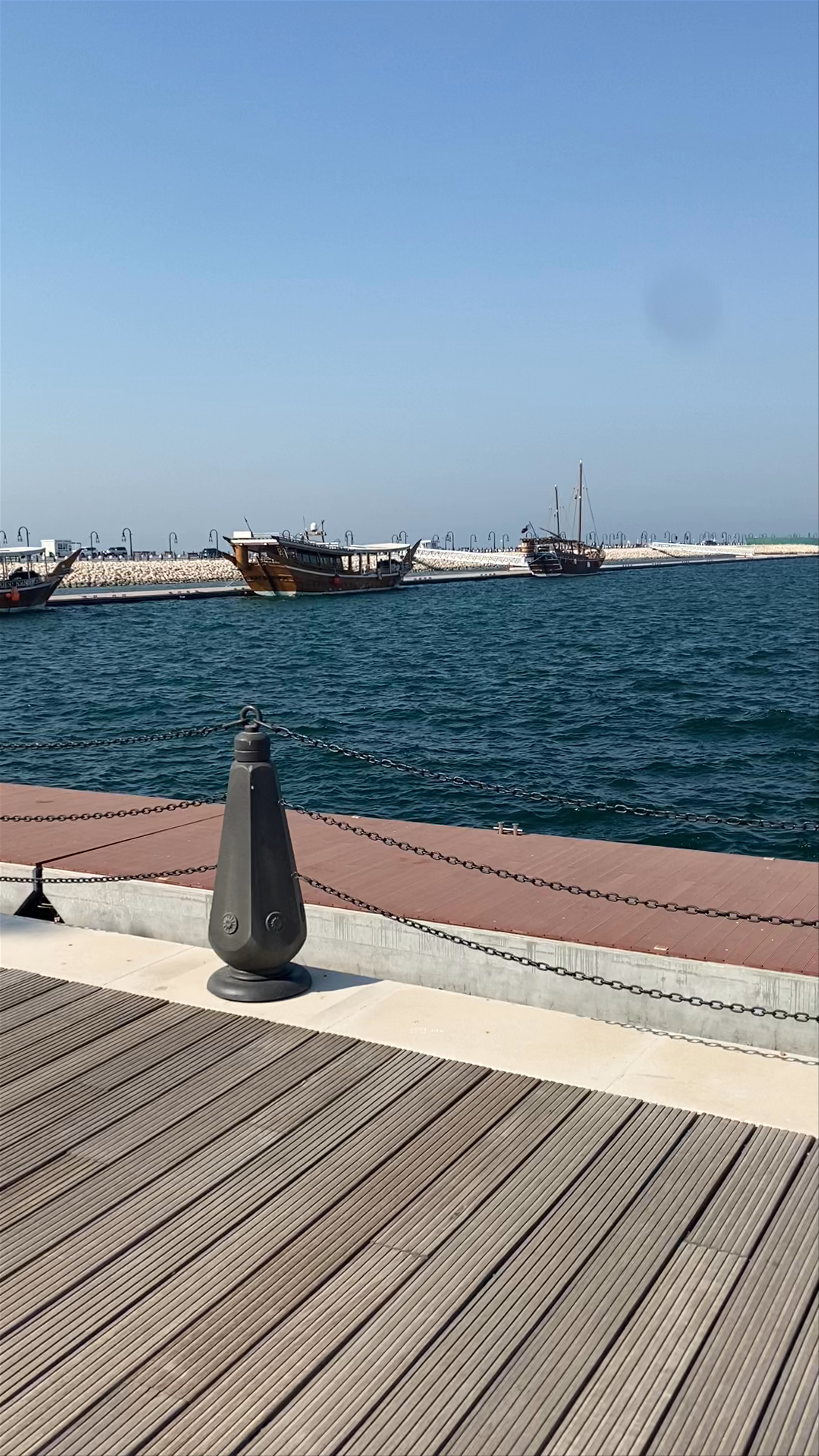 Peaceful Marina Walk in Mina District, Doha