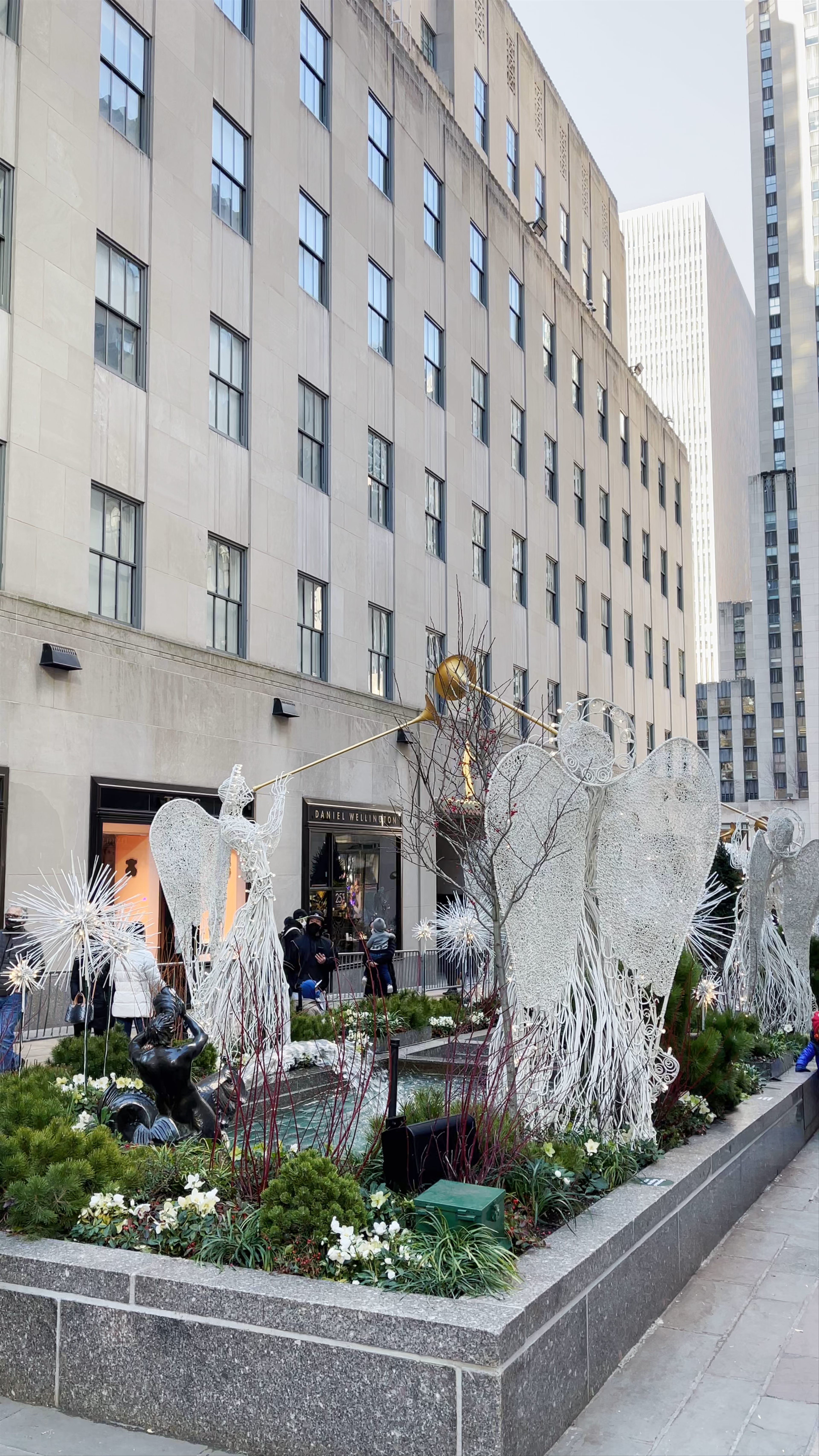 Winter Wonders: Angel Sculptures at Rockefeller Center, New York