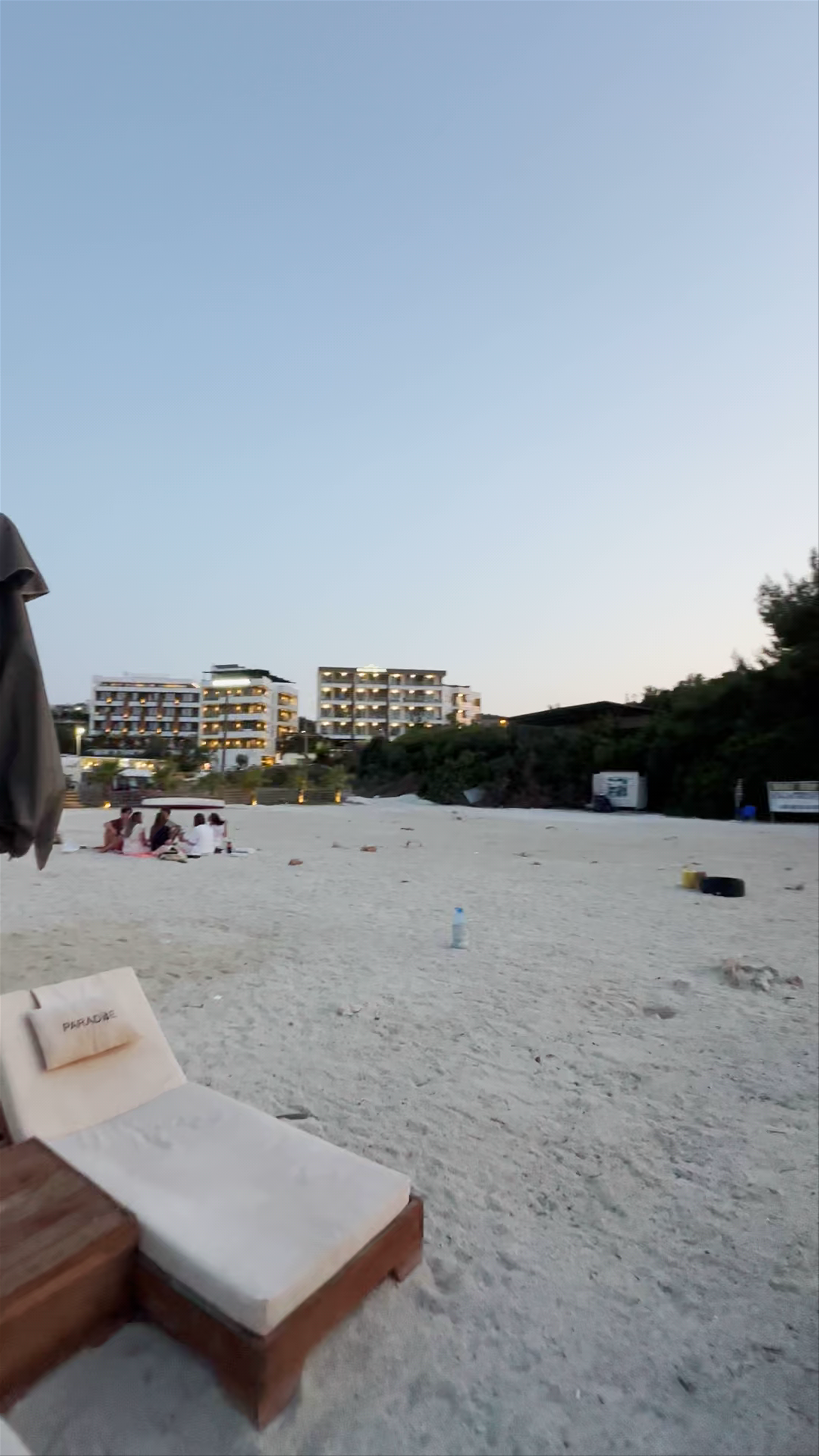 Plazhi Paradise: Twilight Serenity on Ksamil Beach, Albania