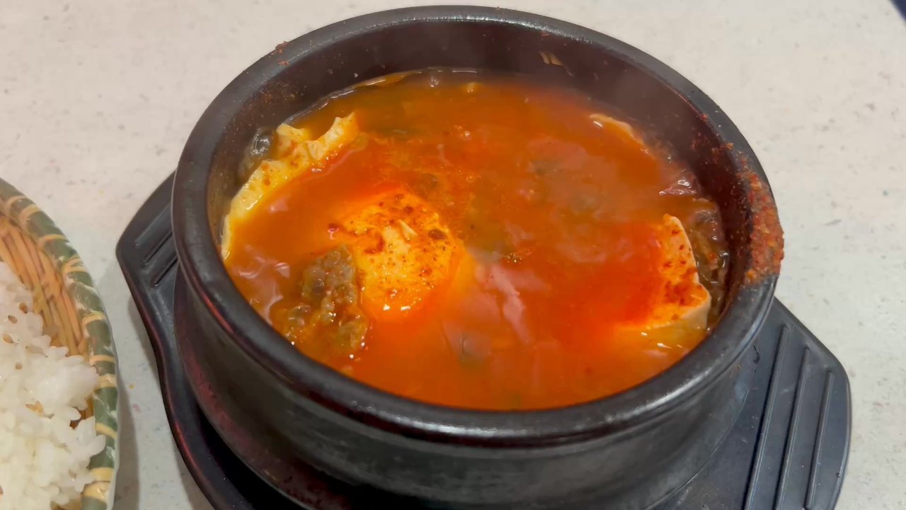 Ttobongee Chicken - Bubbling hot tofu soup - Korean Near Me - Sacramento, California