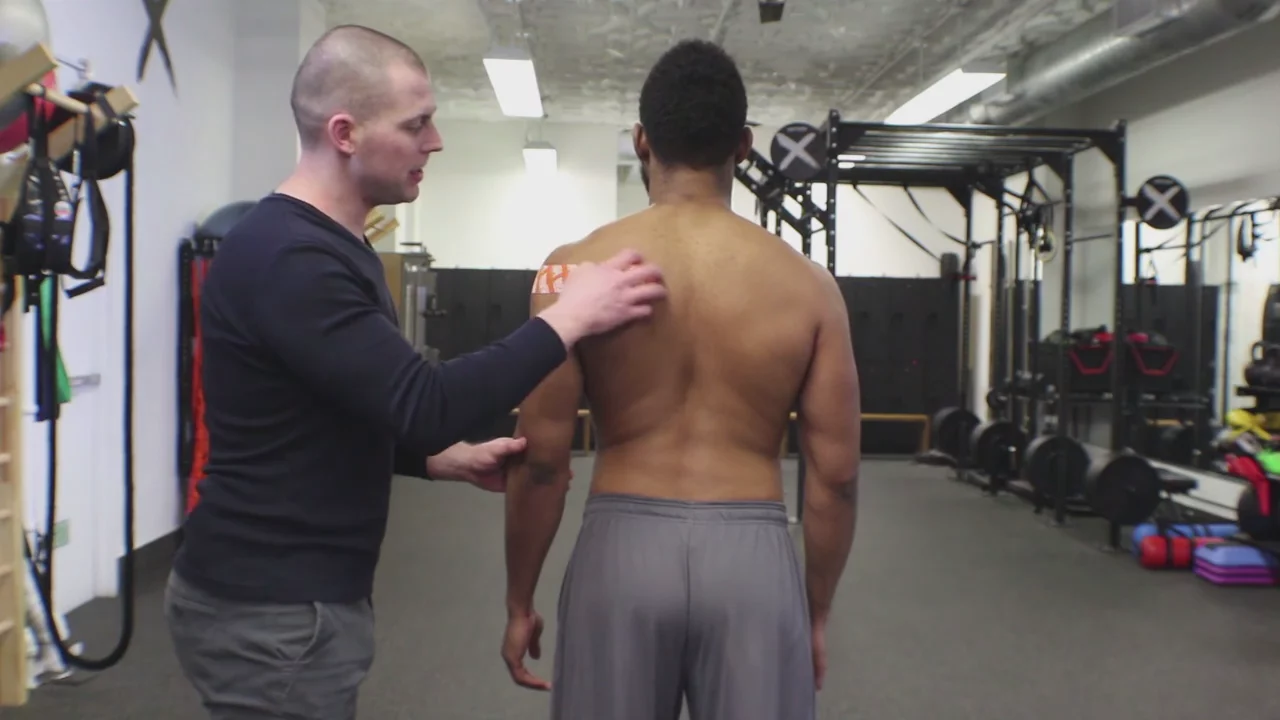 Shoulder External Rotator Activation Taping