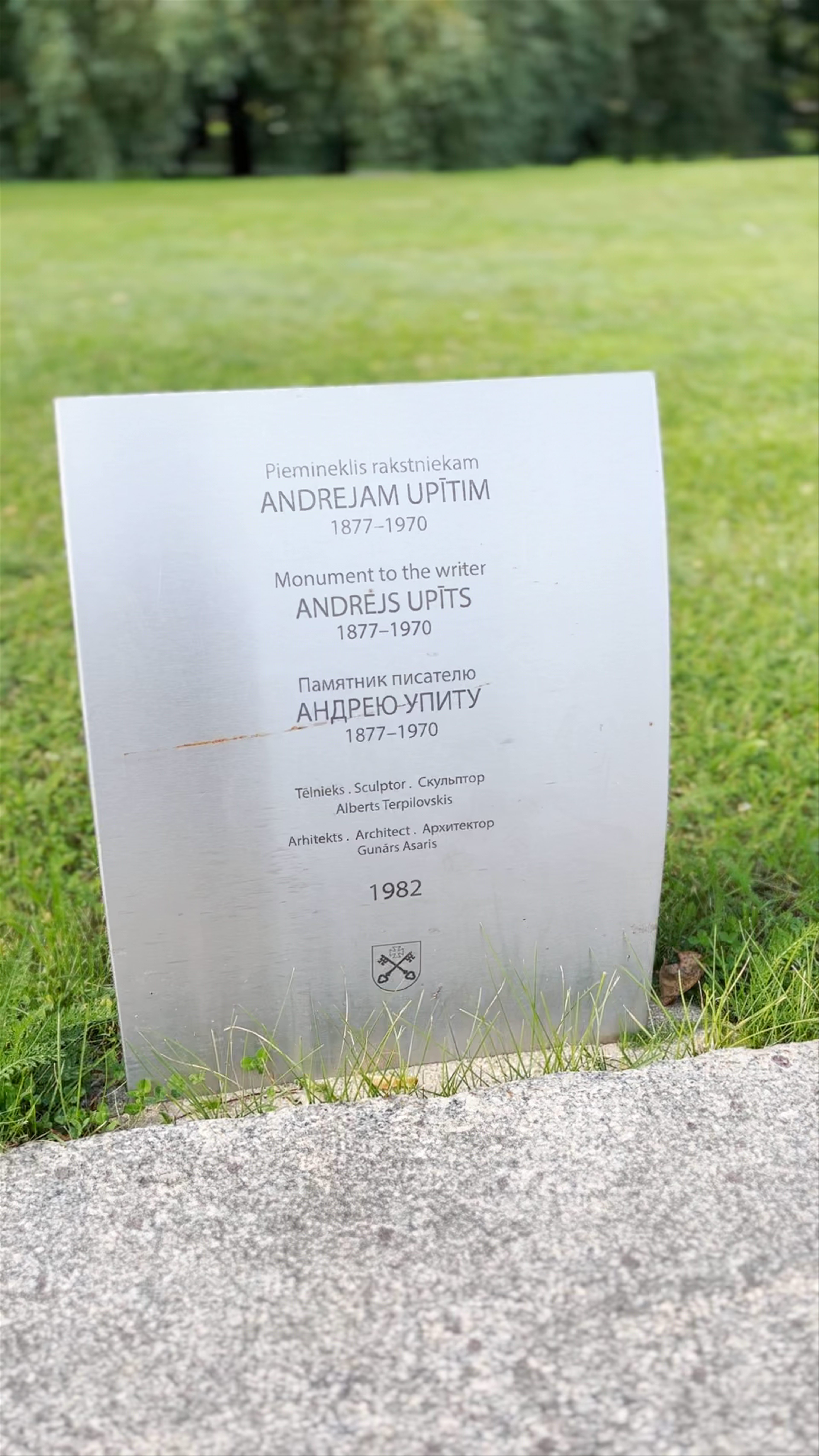 Andrejs Upīts Monument: Celebrating a Latvian Literary Icon in Riga