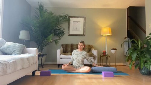 Heart opening prenatal yoga for the second trimester
