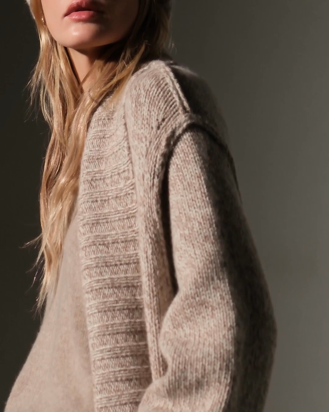 Chunky Knit Cashmere Marl Cardigan - Charcoal Marl | James