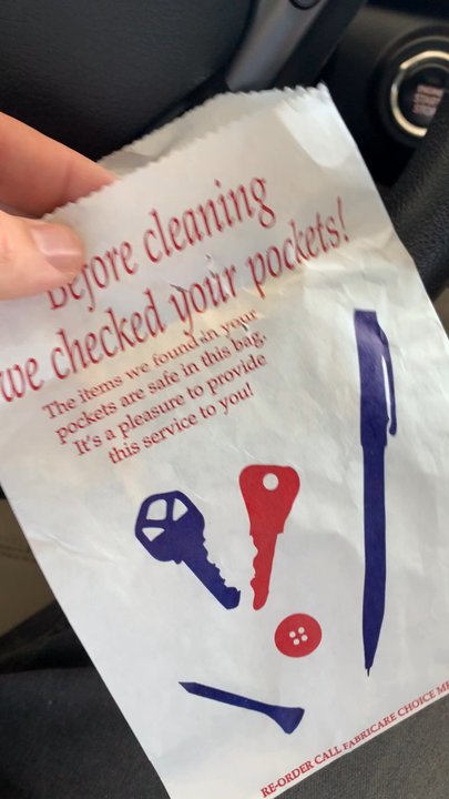 ZIPS Dry Cleaners - Costa Mesa - Forgot $100 cash in my pocket and they gave it back to me... - Dry Cleaning Near Me - Costa Mesa, California