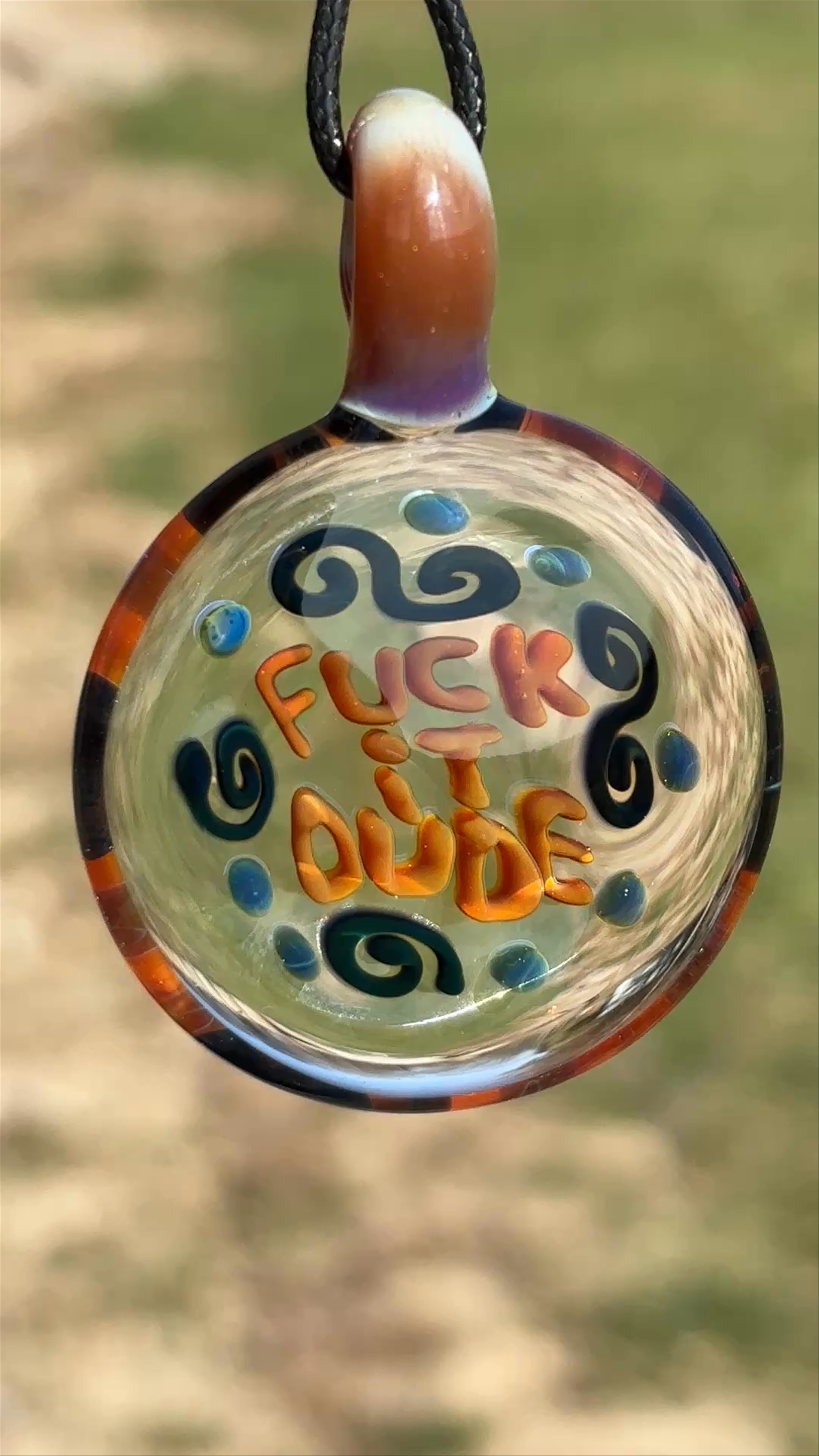 Preview pic of “Fuck it DuDe” pendant necklace