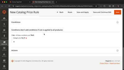 Create catalog price rules that target product attributes in Magento