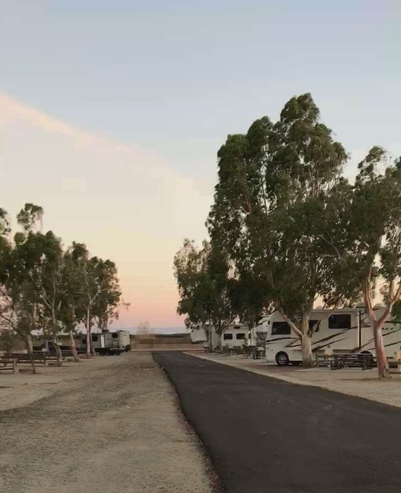 Lost Hills KOA - The park at dusk. - RV Parks Near Me - Lost Hills, California