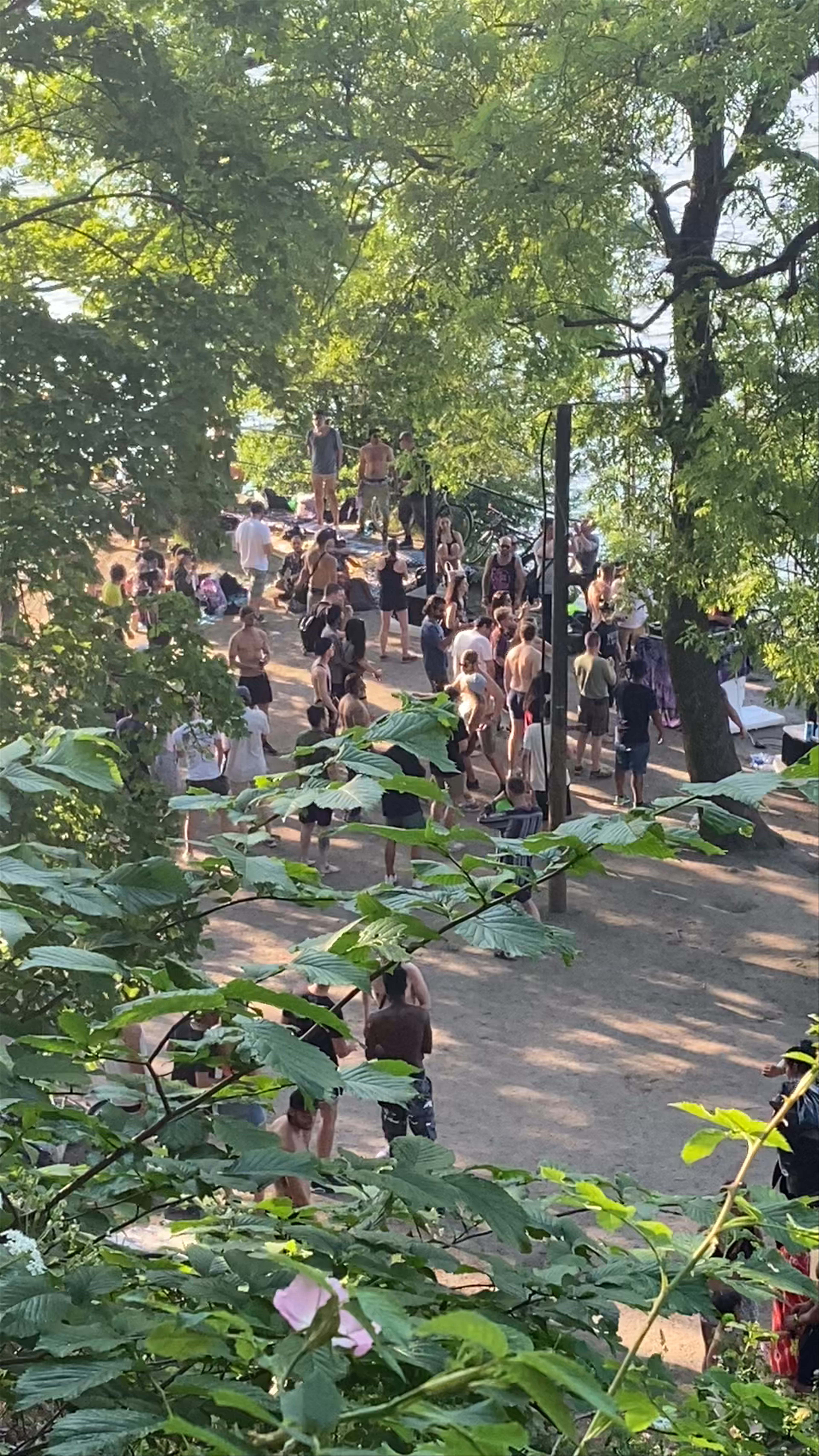 Långholmen, pop-up party 