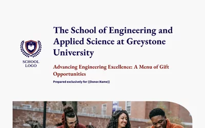 Preview of University Giving Opportunities Page Template