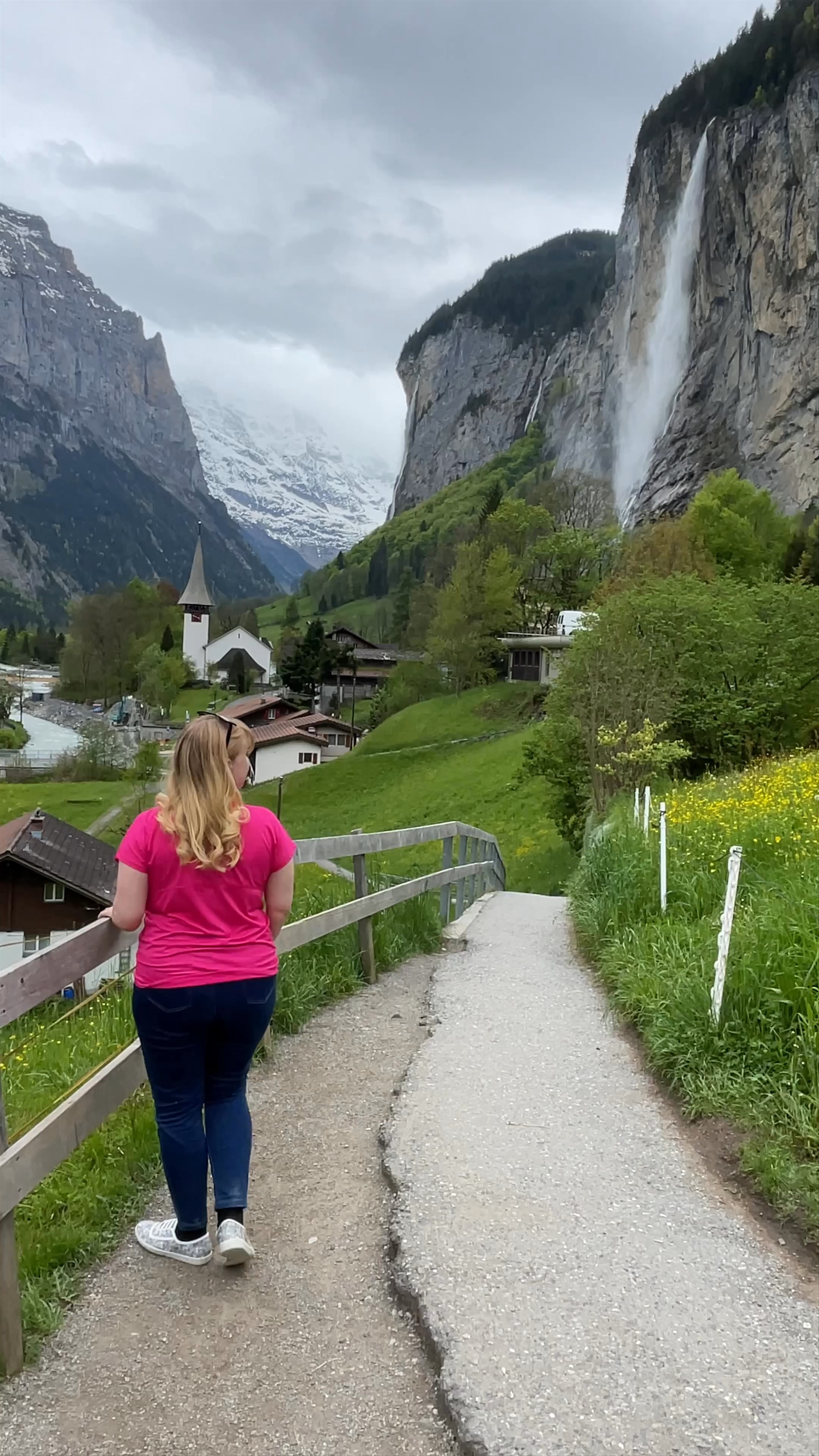 Majestic Lauterbrunnen Valley Walk with Waterfalls and Alpine Views