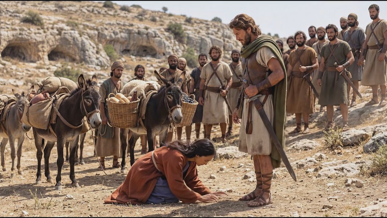 Abigail Pleads Before a Tense King David