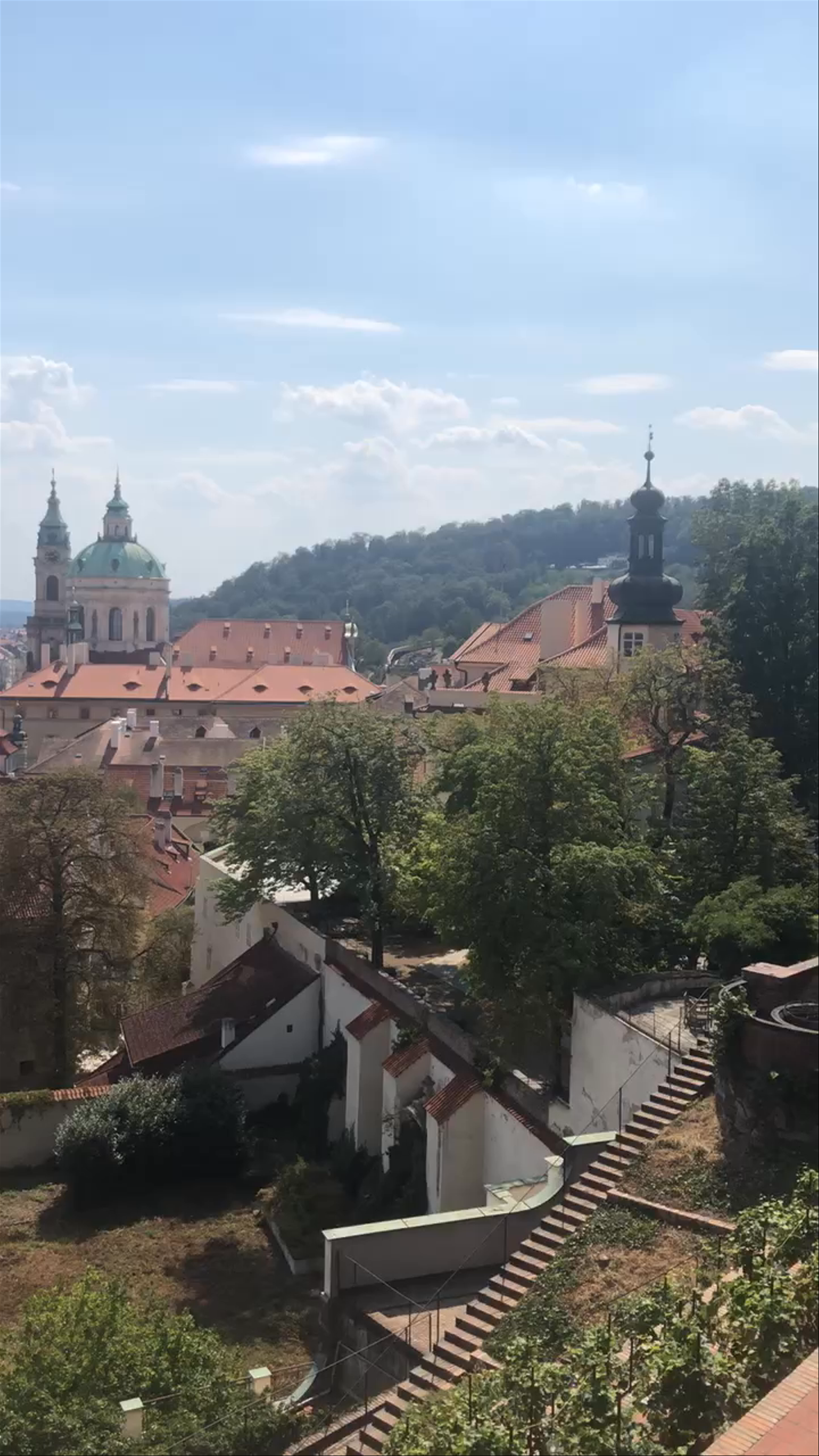 Sunlit Panorama of Old Town Square, Prague